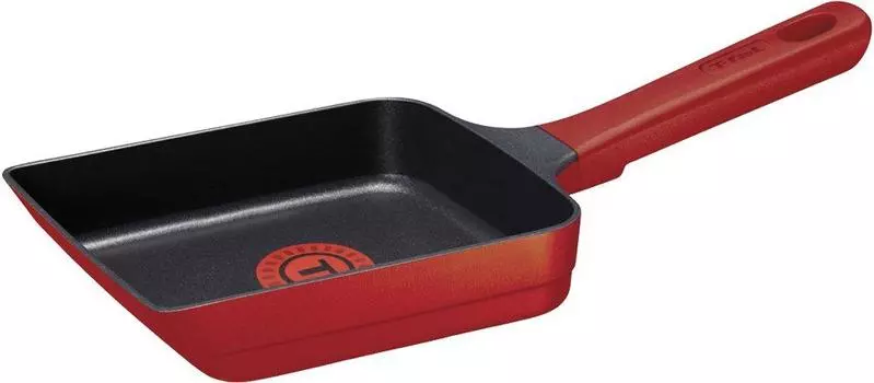 Tefal Egg Roaster совместим с IH Ruby Excellence Egg, усиленное титановое покрытие с ручкой G60118 IH Roaster 2-слойный T-fal