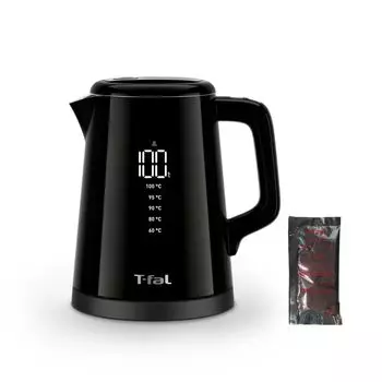 Tefal Electric Digital Temperature 1250W High Boils Locks for Oпрокидывание и фиксатор горячей воды Get Hot To Keeps В комплекте со специальным средством для чистки чайников