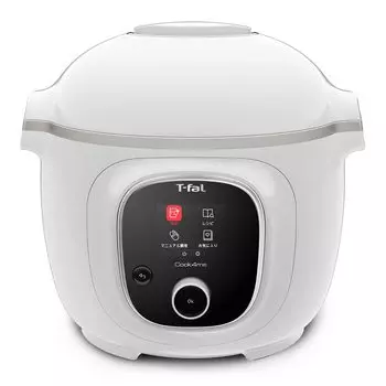 Tefal Electric Pressure Cooker 6L 250 Recipes for Me Pressure Cooking 7 Roles in 1 CY8711JP Built-in Cook White