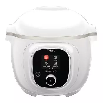 Tefal Electric Pressure Cooker 6L 250 Recipes for Me Slow Cooking Compatible Pressure Cooking CY8751JP Built-in Cook White