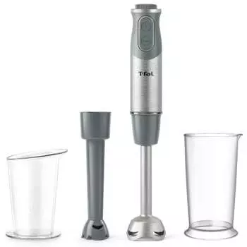 Tefal Hand Blender 3-in-1 Baby Food Making/Crushing/Mixing Hand Blender Baby Light Gray Recipe Book Included HB65GDJP