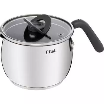Tefal Single Handed Pot 16 см 2.6L IH совместима с газовым огнем, не содержит вредных веществ, таких как PFOA, антипригарное покрытие и долговечное пятно Optispace IH Stain