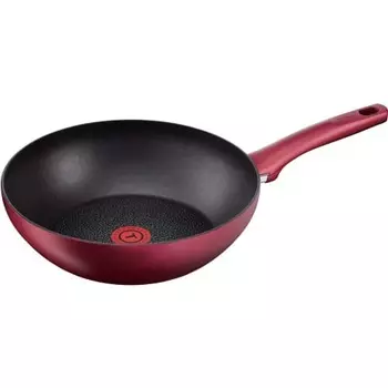 Tefal Stir Fry Pot 28 см глубокая сковорода IH совместимая с IH Ruby Excellence Wok Pan титановое покрытие Excellence 6 слоев C62219 с ручкой T-fal