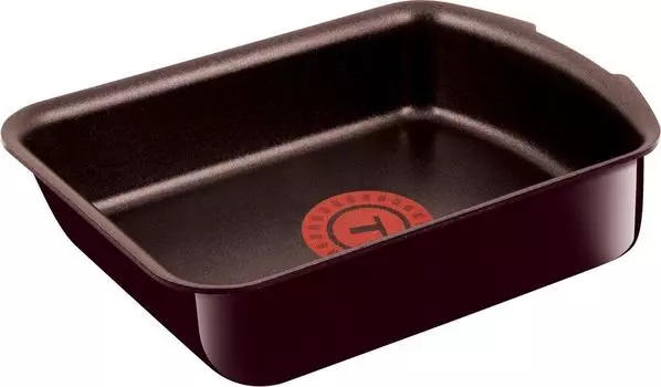 Сковорода Tefal Tamagoyaki для газового огня, покрытие Neo Mahogany Premier Egg L63118 со съемной ручкой, совместимая с ``Ingenio Roaster красное дерево