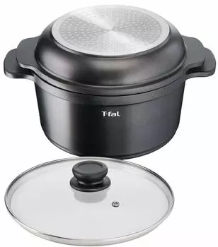 Tefal Waterless Легкий и простой в использовании, несмотря на то, что он литой Совместим с ИВЛ и газом Не содержит вредных веществ, таких как Aroma Black E222S3 [Только онлайн] чёрный