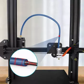 Тефлоновая трубка из ПТФЭ заменяет 1 метр, пневматические фитинги со стабильной производительностью, запасная часть 3D-принтера