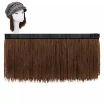 TefuRe Magical Extensions Exclusive Extensions Single Hat Wig Short Wig Extension Hair Replaceable Easy to Put On and Take Off CP001-ST20-HB