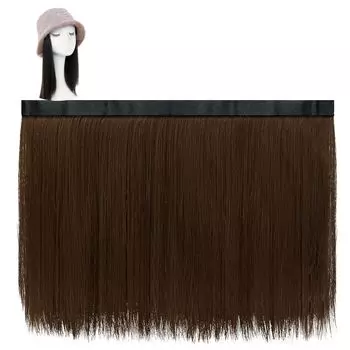 TefuRe Magical Extensions Эксклюзивные наращивания Одинарный парик Длинный парик для наращивания Сменные волосы Легко надевать и снимать CP001-ST30-DBR темно-коричневого
