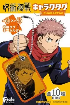 Тег персонажа Jujutsu Kaisen, полный комплект, 10 предметов, конфеты, игрушка/жвачка