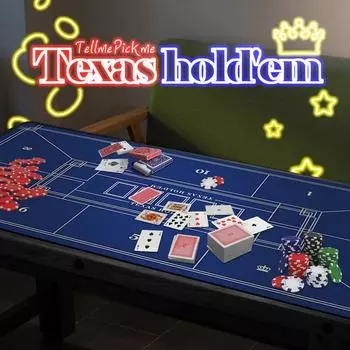 Техасский Холдем Коврик Покерный Стол Казино Профессиональная Настольная Игра Портативная, Корейская Представительская Настольная Игра