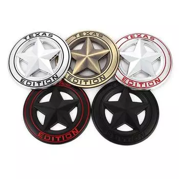 Техасское издание, эмблема, наклейка, наклейка на переднюю решетку автомобиля, логотип для Wrangler Compass Grand Cherokee Patriot Liberty Renegade Commander Badge Sticker чёрный/серебряный