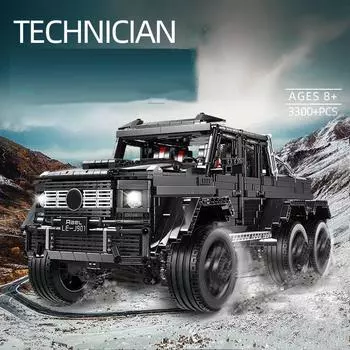 Технические автомобильные игрушки, внедорожник, круизер, модель автомобиля, сборка, строительные блоки, кирпичи, детские рождественские подарки