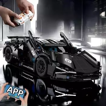 Технические гоночные спортивные модели автомобилей Строительные блоки технические взрослые 1:14 DIY Supercar Brick Puzzle Toys Детские Взрослые Рождественские Подарки 1280 PCS