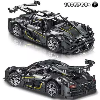 Технические характеристики автомобиля Koenigsegg Speed Racing Car Building Blocks Model Sports Vehicle Assemble Bricks Toys for Kids Gifts no original box