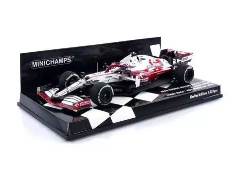 Технические характеристики гоночной машины Minichamps Alfa Romeo Racing Oren C41 2021 F1 Abu Dhabi GP Raikkonen Retirement Race 1/43 #7 K. красный