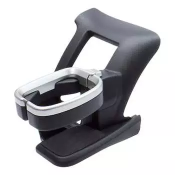 Технические характеристики модели автомобиля Tsuchiya Yac Toyota 200 Series Hiace, держатель для кондиционера и напитков для водительского сиденья, черный/серебристый, длина 18 x ширина 15 x высота 2