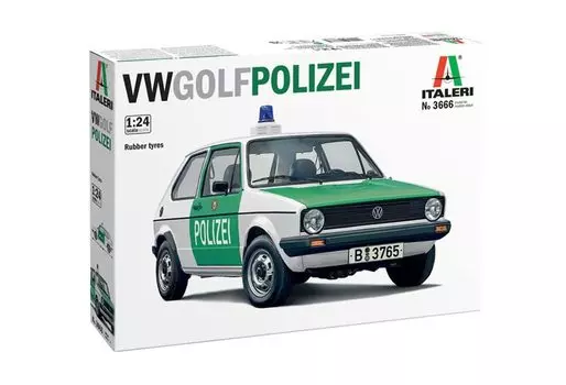 Технические характеристики полицейской машины Italeri Volkswagen Golf Пластиковая модель IT3666 1/24