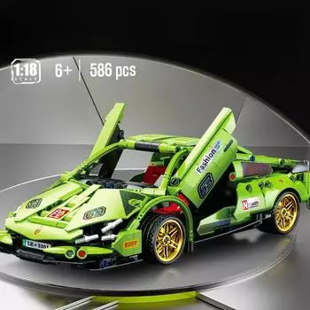 Технические супер гоночные модели машинок строительные блоки автомобиль инерционный транспорт кирпичи детские строительные игрушки