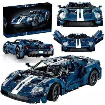 Технический 1486Pcs Классический гоночный автомобиль GT 1:12 совместимых строительных блоков Expert Speed Sport Car Model Bricks Toys Gifts