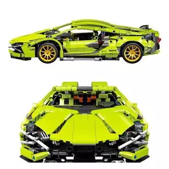 Техническое здание гоночный автомобиль статическая модель или дистанционное управление электрический RC автомобиль версия дополнительные строительные игрушки для мальчиков One Size зелёный