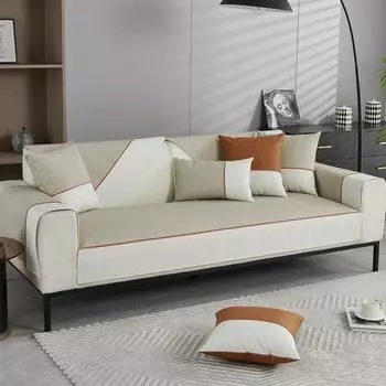 Технология Кожаный Чехол для Дивана Водонепроницаемый Домашние Животные Нескользящий Чехол для 1 2 3 4 Мест Угловой Диван Кресло Чехлы Мебель Защитник Роскошь 70x70