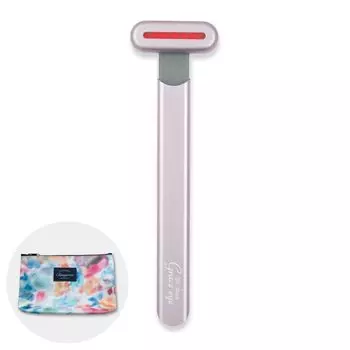 Технология красоты Kalos Grace eye Classic Pink Устройство для ухода за кожей вокруг глаз Под наблюдением врача Красивый уход за кожей Предотвращение морщин Красный светодиод Тепло