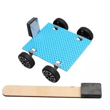 Технология Мелкое производство Ручная работа DIY Творческий Магнитный автомобиль Магнитное отталкивание Изобретение Начальные и средние школьники Наука и образование Игрушки синий