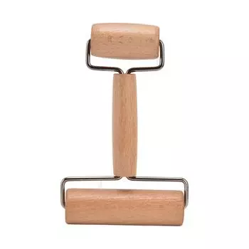 Технология покрытия ролика для теста Внешняя полировка Удобная ручка Деревянный материал Ролик для пиццы L