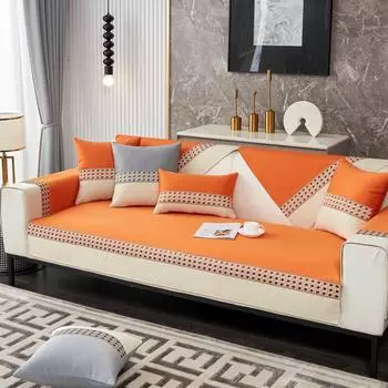 Технология сращивания, тканевый чехол для дивана, кожаный чехол с защитой от кошачьих царапин, подушечки для подгузников для домашних собак, коврик для гостиной, нескользящий диван, полотенце, диван 70x70