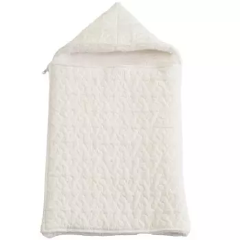 Teijin Baby Sleeper Ible Детский хлопок полиэстер внутренняя часть Boa гладкая текстура моющийся подарок детский подарок размер S [TEIJIN] (Белый с оттенком, (Прямоугольник))