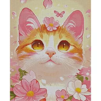 Teilweise bestickter ko-Baumwollfaden 14-Kreuz-gedrucktes Tier-Kreuzstichset SN 4