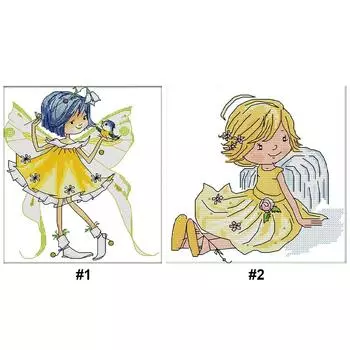 Teilweise besticktes ko-Baumwollgarn 14-Karat-gedrucktes Engel-Kreuzstich-Set C852