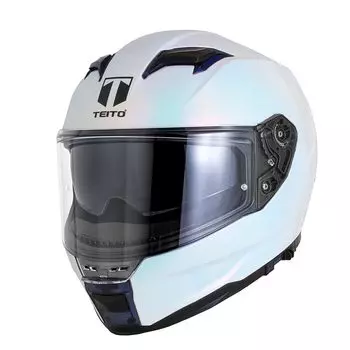 TEITO FF922 Aurora Белый мотоциклетный шлем с внутренним козырьком SG Standard PSC совместим со всеми размерами M