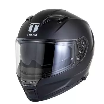TEITO FF922 сплошной матово-черный мотоциклетный шлем с внутренним козырьком SG Standard PSC совместим со всеми размерами L