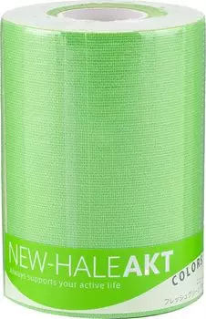 Тейп-лента рулонного типа для поддержки мышц локтя, колена, цвета AKT, свежий зеленый x 761529 New-HALE (10см 5м)