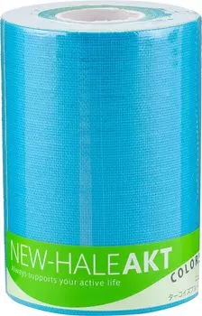 Тейп-лента рулонного типа для поддержки мышц локтя, колена, цвета AKT, бирюзовый, синий x 761589 New-HALE (10см 5м) бирюзовый синий