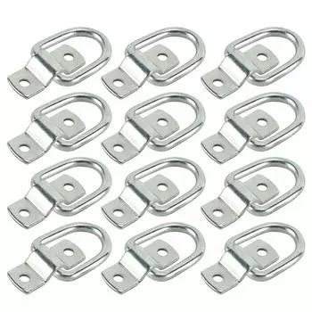 Tekisei 6mm D-Ring Tie Down Trailer Boat Ring D Lashing Ring Fits Trailer Truck 46.9 x 37.1 x 6mm