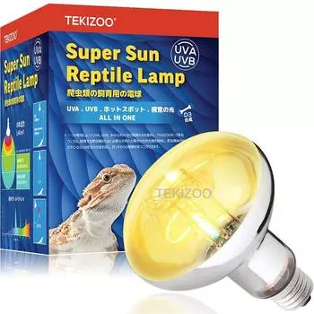 TEKIZOO Solar Glow UV Light Basking UVB Reptile Light Daytime (100W)