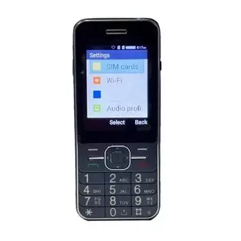 Телефон 4G для пожилых людей, экран 2,4 дюйма, поддержка 2 SIM-карт, многоязычный смартфон, точка доступа WiFi, длительное время ожидания, простой в использовании резервный телефон EU чёрный