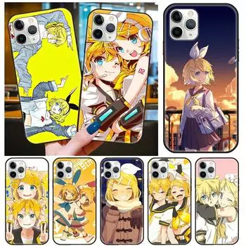 Телефон для Apple iPhone 13 12 11 Mini Pro Max SE XS XS XR 8 7 6 S плюс черная крышка водонепроницаемое мягкое кагамин Rin Vocaloid iPhone 6 ( 6S ) Plus