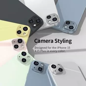 Телефон Камера Линза Сплав Пленка Титан Точное Позиционирование Металлических Отверстий Защита От Падения Защитная Линза Устойчива К Царапинам 15Pro/15ProMax чёрный