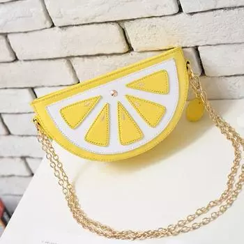 Телефон Лимон сумка через плечо PU кожа арбуз сумка повседневная фруктовая сумка женская Watermelon