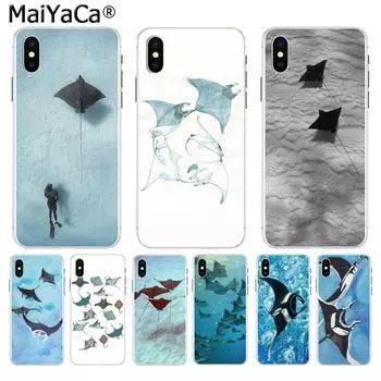 Телефон MaiYaCa Animal Manta Ray для iPhone 13 SE 2020 11 pro 8 7 66S Plus X 10 5S SE XS XR XS MAX Coque Shell iphone 6 6s