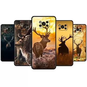 Телефон принципиально для Xiaomi POCO F4 GT MI 11 lite 9T X4 X3 NFC M3 M4 Pro 5G 11T F3 10T камуфляж для охоты на оленей POCO X4 NFC