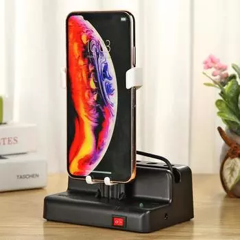 Телефон Swing с автоматическим встряхиванием, ступенчатая щетка с USB-кабелем (синий) К