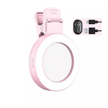 Телефон заполняющий свет селфи зеркало части перезаряжаемые портативные светодиодные лампы, аксессуары для фиолетовый