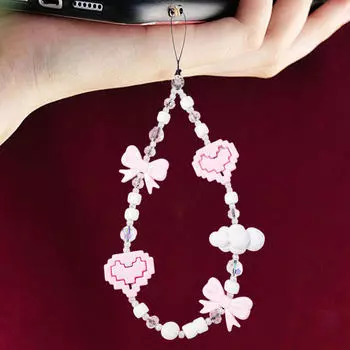 Телефонная цепочка бусины брелок устойчивый к царапинам симпатичный карманный брелок кулон для ключей от машины ежедневное использование Type B