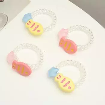 Телефонная линия Рыба Звезды Головная повязка Кольцо для волос Головной убор Милый головной убор для девочки Резинка для волос Аксессуары розовый