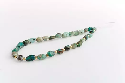 Телефонная струна из натурального камня хризоколла