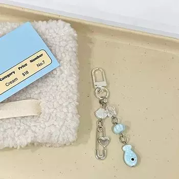 Телефонный брелок-подвеска в виде рыбы, кавайный брелок, сумка для телефона, милый аксессуар для девочек, женские украшения